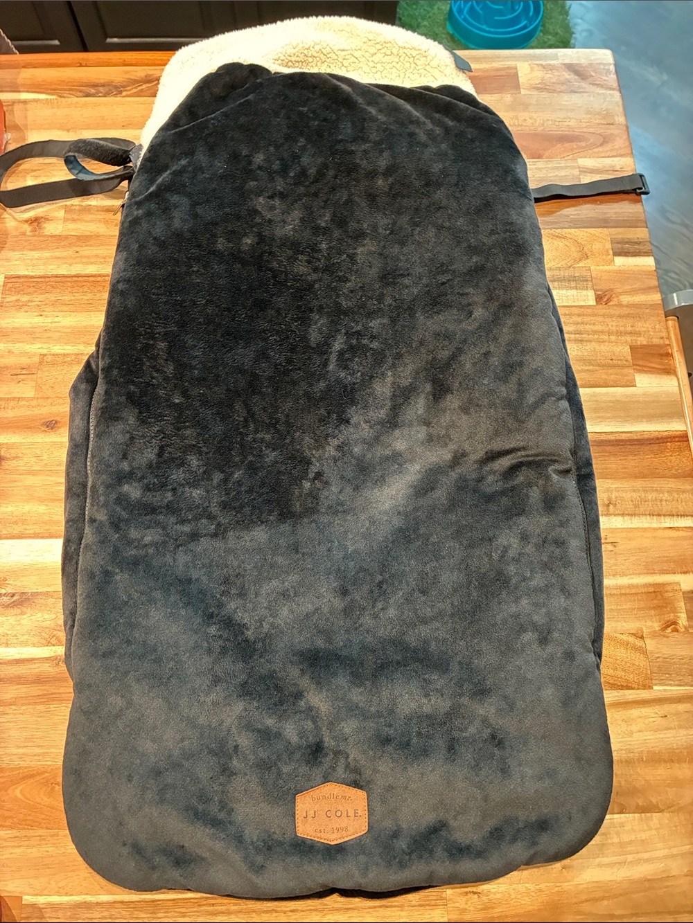 JJ Cole Plush Black Stroller Footmuff